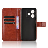 EIDERWOOD Oppo A60 / A40M / A40 Faux Leather Flip Case with Strap - Brown
