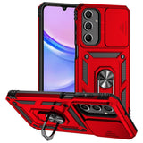 EIDERWOOD Samsung Galaxy A16 (4G/5G) Tough Case w. Magnetic Kickstand & Cam Slider - Red