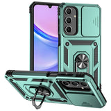 EIDERWOOD Samsung Galaxy A16 (4G/5G) Tough Case w. Magnetic Kickstand & Cam Slider - Turquoise