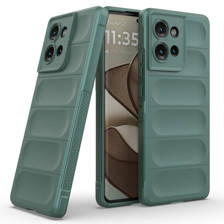 Eiderwood Motorola Edge 50 Case, Shockproof Soft Plastic Rugged Back Cover - Green