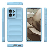 Eiderwood Motorola Edge 50 Case, Shockproof Soft Plastic Rugged Back Cover - Babyblue