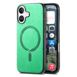 iPhone 16 Leatherette Case - MagSafe Compatible - Green