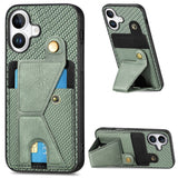 EIDERWOOD iPhone 16 Plus K-Shaped Hybrid Case - Green