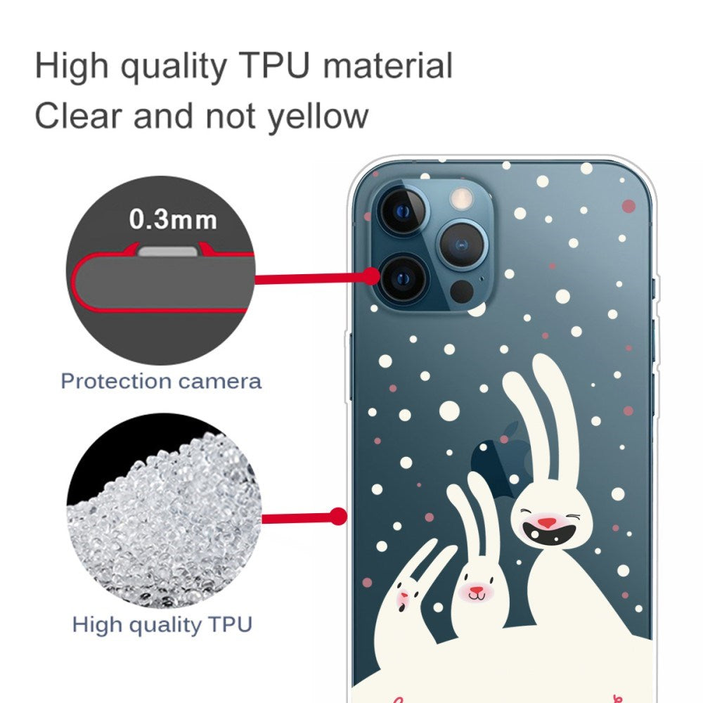 EIDERWOOD iPhone 16 Pro Max Flexible Plastic Christmas Case - Rabbits