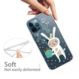 EIDERWOOD iPhone 16 Pro Max Flexible Plastic Christmas Case - Christmas Rabbit with Present