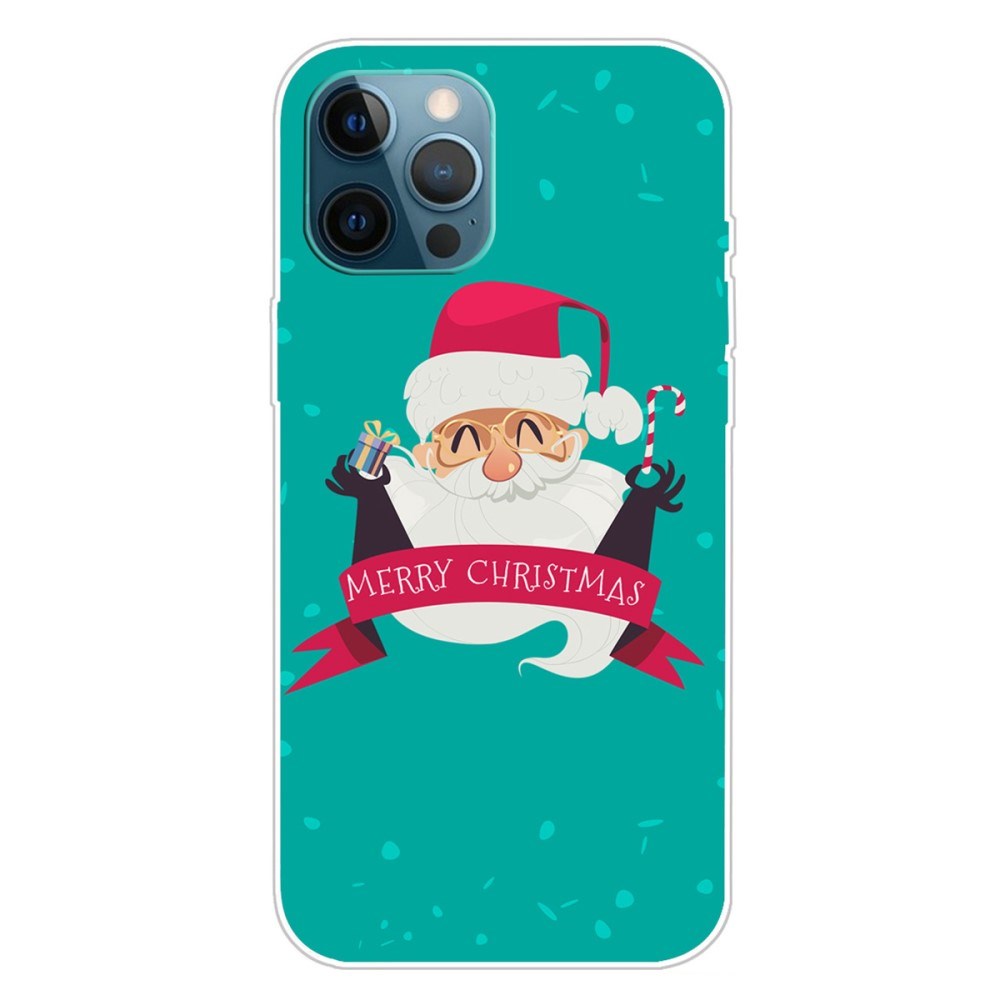 EIDERWOOD iPhone 16 Pro Max Flexible Plastic Christmas Case - Happy Santa Claus