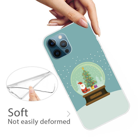 EIDERWOOD iPhone 16 Pro Max Flexible Plastic Christmas Case - Santa's Snow Globe