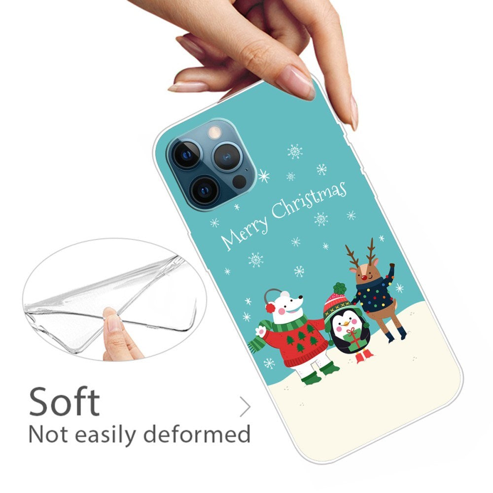 EIDERWOOD iPhone 16 Pro Flexible Plastic Christmas Case - Friends in the Snow