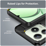 Realme Note 60x (4G) / C63 (4G) / C61 (4G) EIDERWOOD Carbon Fiber Case- Black