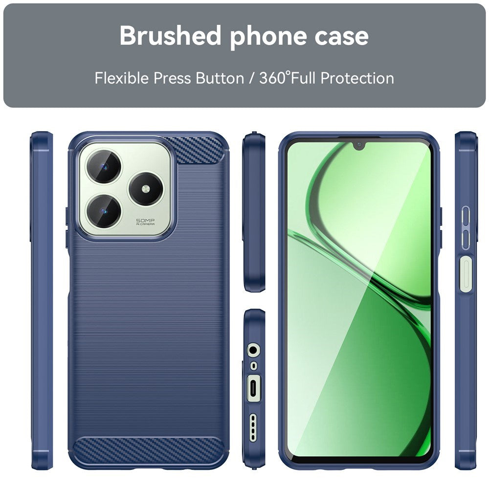 Realme Note 60x (4G) / C63 (4G) / C61 (4G) EIDERWOOD Carbon Fiber Case- Blue