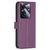 Realme Note 60 / 60x (4G) / C63 (4G) / C61 (4G) Faux Leather Case with Stand Function & Card Holder - Purple