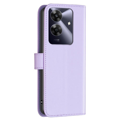 Realme Note 60 / 60x (4G) / C63 (4G) / C61 (4G) Faux Leather Case with Stand Function & Card Holder - Lavender