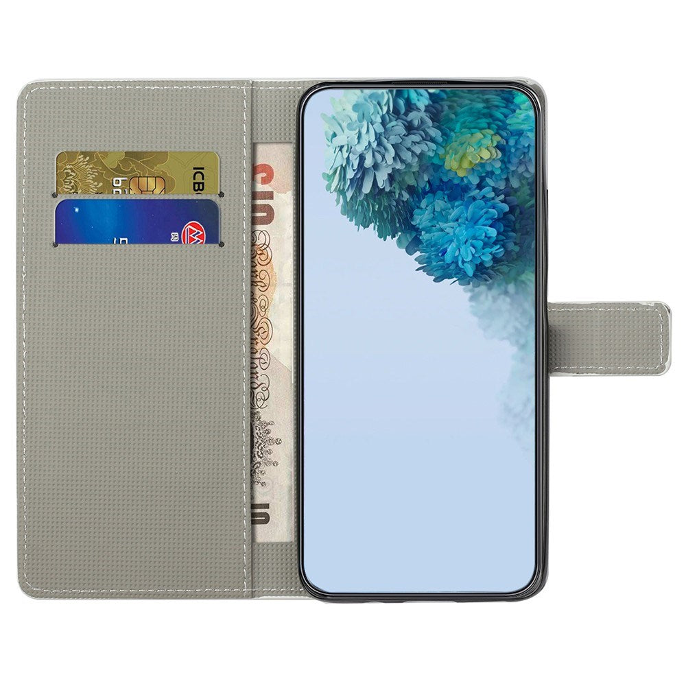 EIDERWOOD Motorola Moto G55 Flip Case with Card Holder and Stand Function - "Don't Touch My Cell Phone"