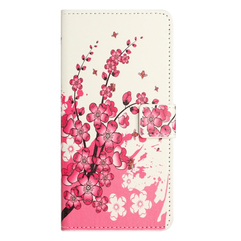 EIDERWOOD Motorola Moto G55 Flip Case with Card Holder and Stand Function - Flowers