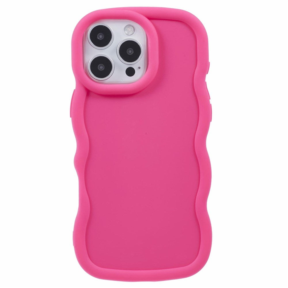 iPhone 16 Pro EIDERWOOD Flexible Plastic Wavy Case - Pink