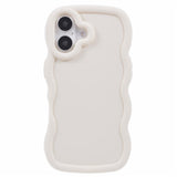 iPhone 16 EIDERWOOD Flexible Plastic Wavy Case - White