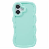 iPhone 16 EIDERWOOD Flexible Plastic Wavy Case - Blue