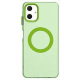 EIDERWOOD Samsung Galaxy A06 Hybrid Plastic Case - MagSafe Compatible - Transparent / Green