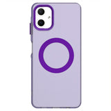 EIDERWOOD Samsung Galaxy A06 Hybrid Plastic Case - MagSafe Compatible - Transparent / Purple