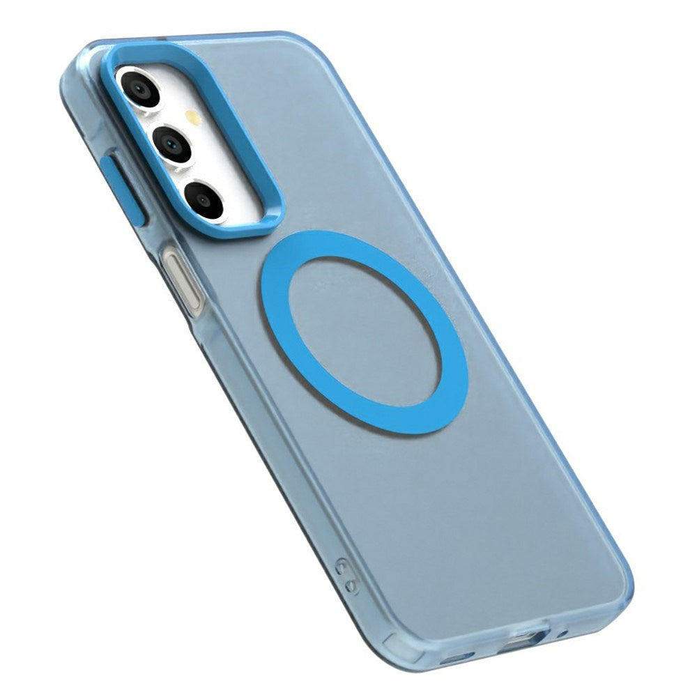 EIDERWOOD Samsung Galaxy A16 (4G/5G) Hybrid Plastic Case - MagSafe Compatible - Transparent / Blue