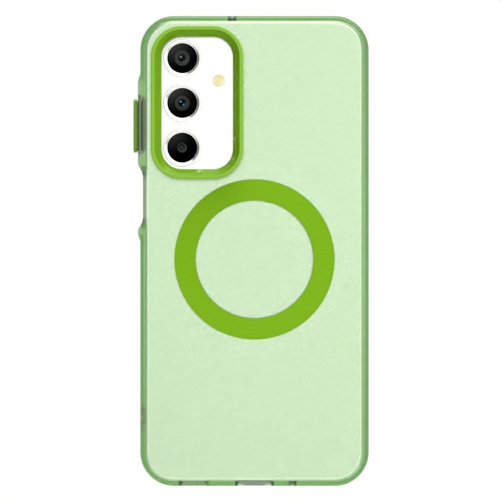 EIDERWOOD Samsung Galaxy A16 (4G/5G) Hybrid Plastic Case - MagSafe Compatible - Transparent / Green