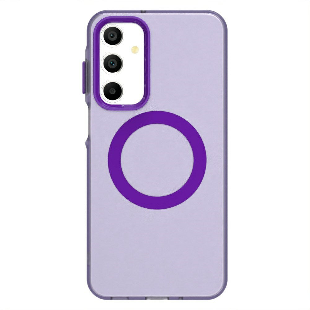 EIDERWOOD Samsung Galaxy A16 (4G/5G) Hybrid Plastic Case - MagSafe Compatible - Transparent / Purple