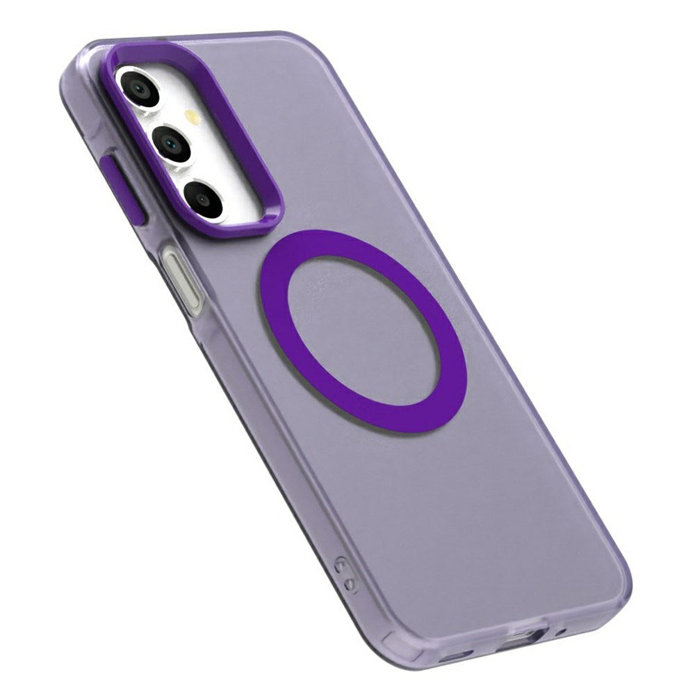 EIDERWOOD Samsung Galaxy A16 (4G/5G) Hybrid Plastic Case - MagSafe Compatible - Transparent / Purple