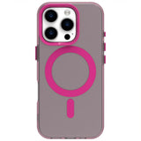 EIDERWOOD iPhone 16 Pro Hybrid Plastic Case - MagSafe Compatible - Transparent / Pink