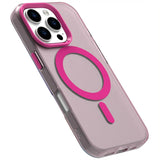 EIDERWOOD iPhone 16 Pro Hybrid Plastic Case - MagSafe Compatible - Transparent / Pink