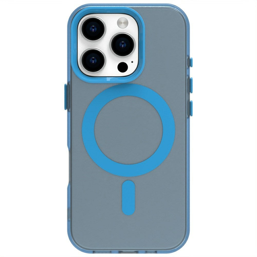 EIDERWOOD iPhone 16 Pro Hybrid Plastic Case - MagSafe Compatible - Transparent / Blue