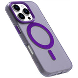 EIDERWOOD iPhone 16 Pro Hybrid Plastic Case - MagSafe Compatible - Transparent / Purple