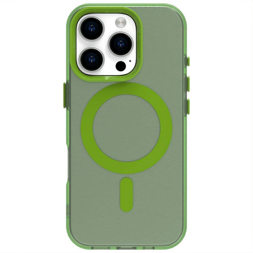 EIDERWOOD iPhone 16 Pro Max Hybrid Plastic Case - MagSafe Compatible - Transparent / Green