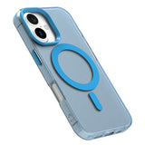 EIDERWOOD iPhone 16 Hybrid Plastic Case - MagSafe Compatible - Transparent / Blue