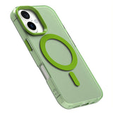 EIDERWOOD iPhone 16 Hybrid Plastic Case - MagSafe Compatible - Transparent / Green