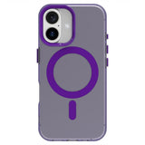 EIDERWOOD iPhone 16 Hybrid Plastic Case - MagSafe Compatible - Transparent / Purple