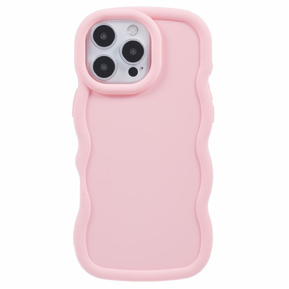 iPhone 16 Pro Max EIDERWOOD Flexible Plastic Wavy Case - Light Pink