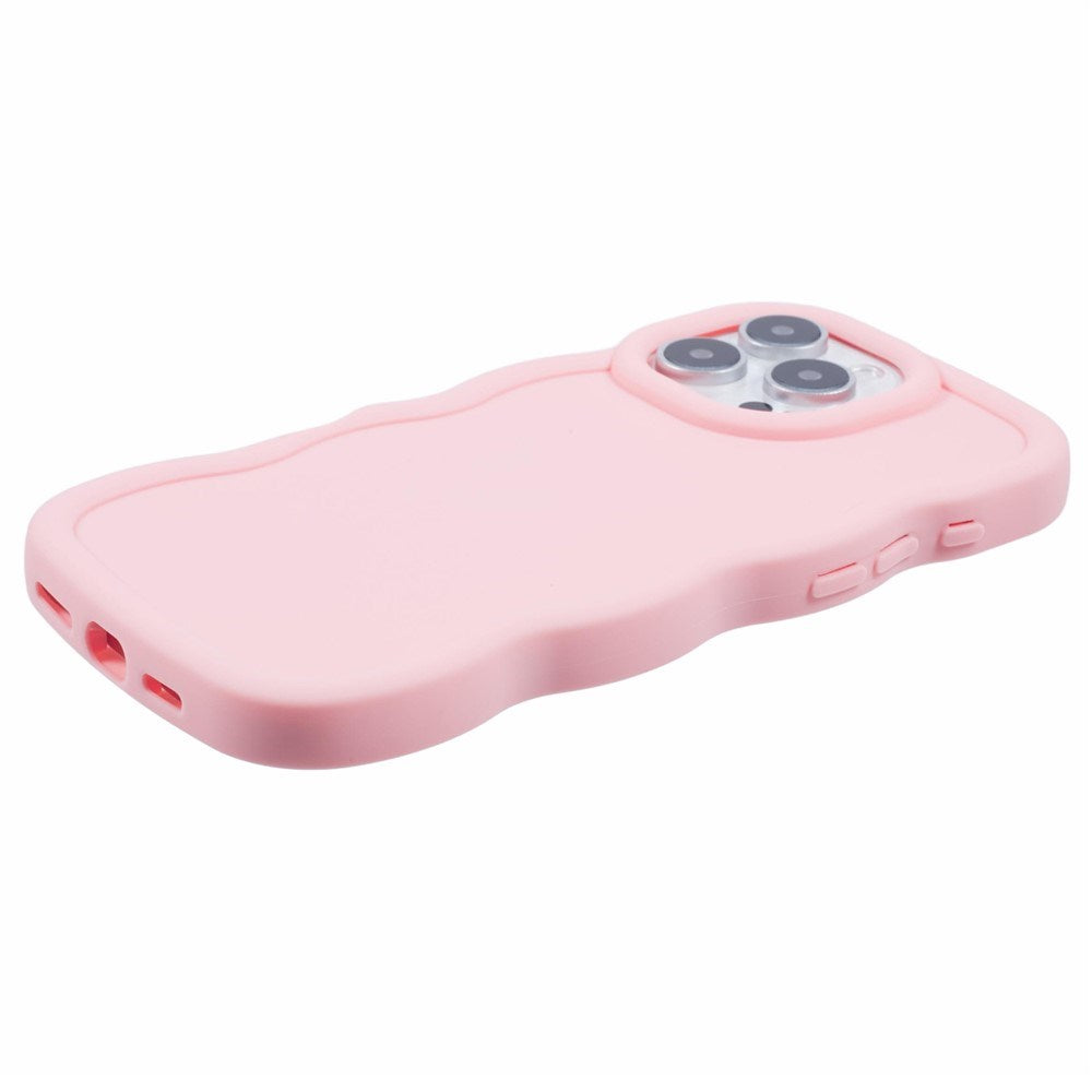 iPhone 16 Pro Max EIDERWOOD Flexible Plastic Wavy Case - Light Pink
