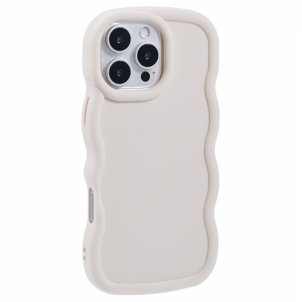 iPhone 16 Pro Max EIDERWOOD Flexible Plastic Wavy Case - White