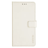 EIDERWOOD iPhone 16 Faux Leather Flip Case with Wallet & Stand Function - White