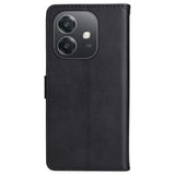 EIDERWOOD Oppo A60 / A40m / A40 Faux Leather Flip Case with Strap - Black