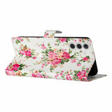EIDERWOOD Samsung Galaxy S25+ (Plus) Flip Case with Card Holder & Strap - Flowers