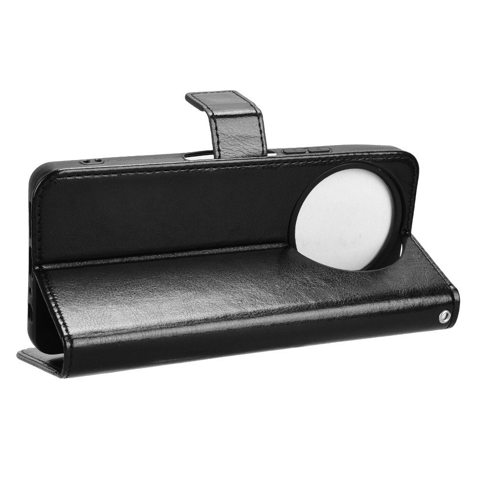 EIDERWOOD TCL 50 Pro Nxtpaper (5G) Leather Flip Case with Stand & Wallet - Black