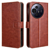 EIDERWOOD TCL 50 Pro Nxtpaper (5G) Leather Flip Case with Stand & Wallet - Brown