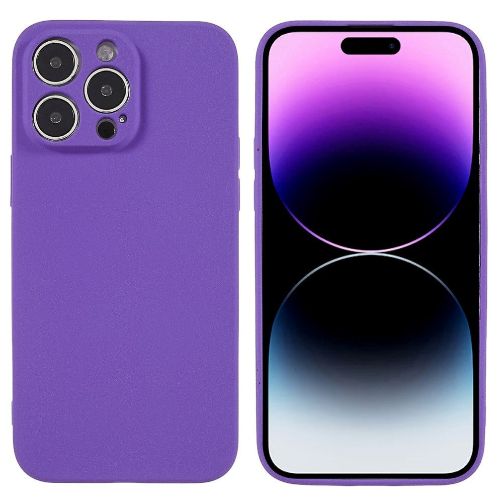 iPhone 14 Pro Flexible TPU Plastic Back Case - Purple