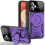 EIDERWOOD Samsung Galaxy A06 Hybrid Craftsman Case with Rotating Kickstand - MagSafe Compatible - Purple