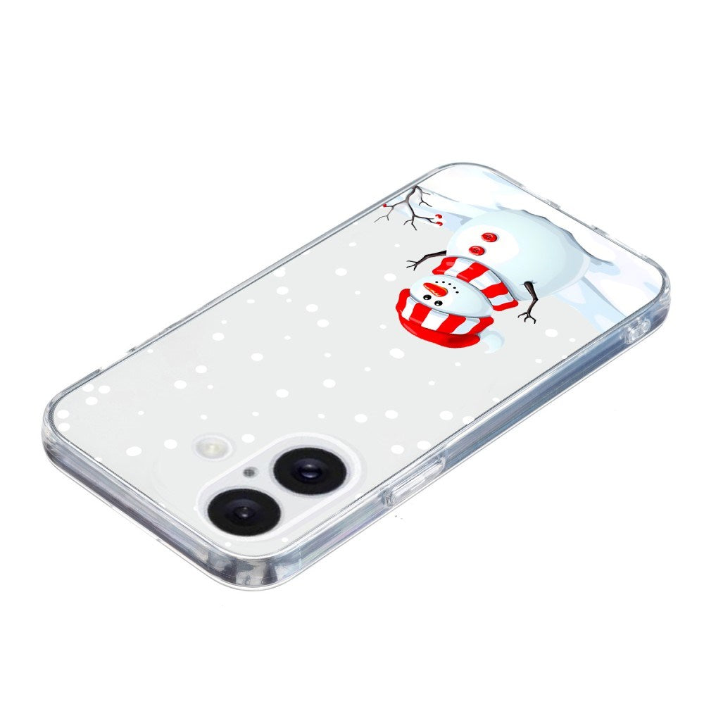 EIDERWOOD iPhone 16 Christmas Case Flexible Plastic - Snowman in the Snow