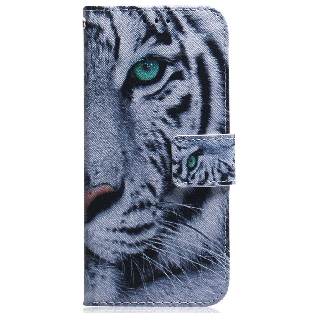 EIDERWOOD Samsung Galaxy S25 Faux Leather Flip Case with Design - Tiger