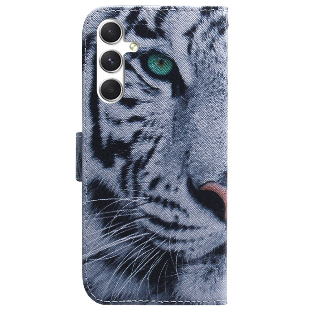 EIDERWOOD Samsung Galaxy S25 Faux Leather Flip Case with Design - Tiger