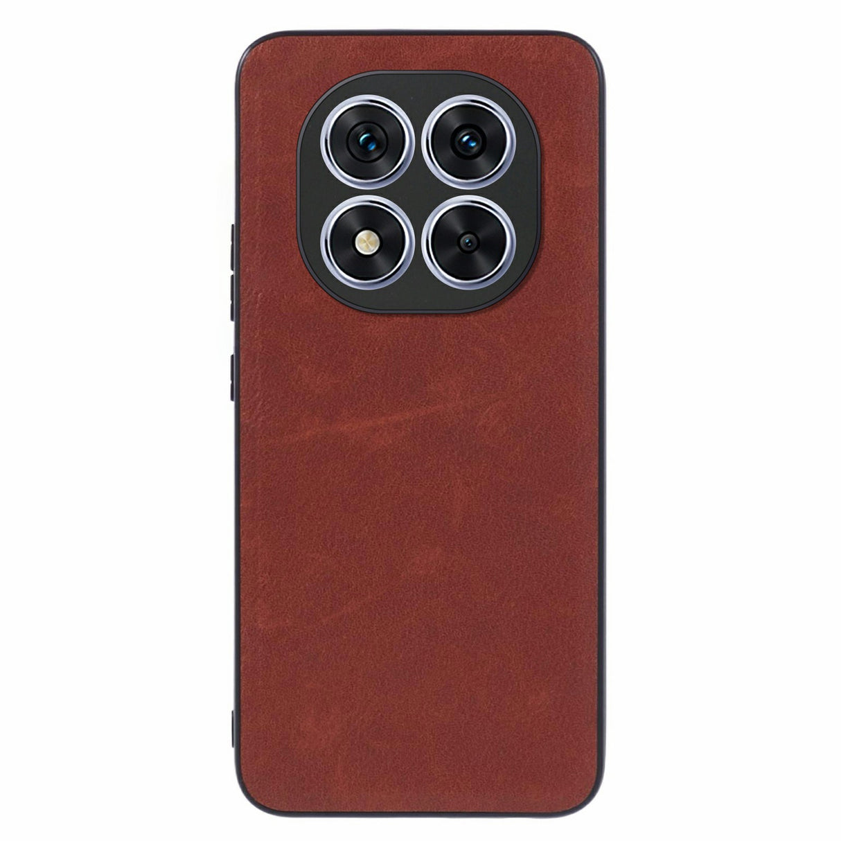 EIDERWOOD Xiaomi Redmi Note 14 Pro (5G) Leather Coated Plastic Case - Brown