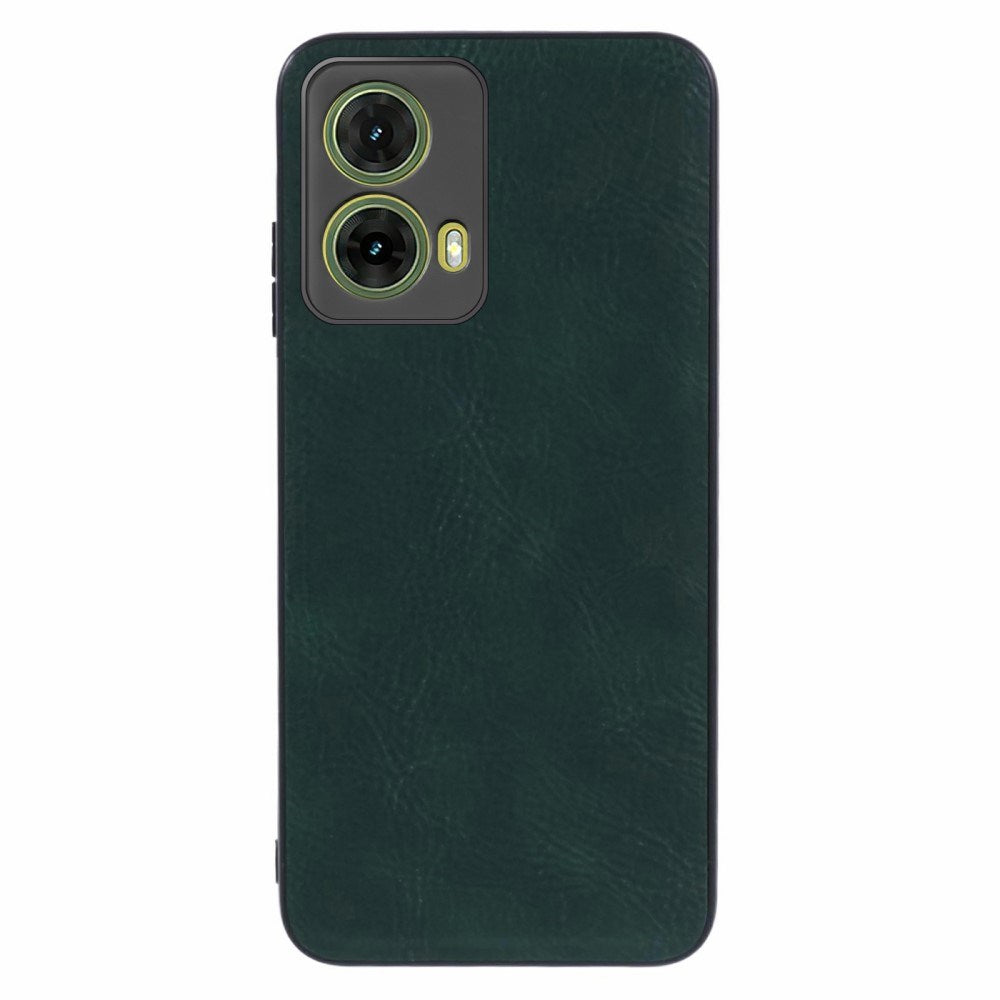 EIDERWOOD Motorola Moto G35 (5G) Leather Coated Flexible Plastic Case - Green